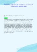 TEXAS CDL Exam Questions with Correct Answers and Answers with&NewLine;Verified Solutions &vert; Latest 2026 Update&NewLine;