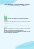 Texas CDL School Bus Test Questions with Correct Answers and&NewLine;Answers with Verified Solutions &vert; Latest 2026 Update