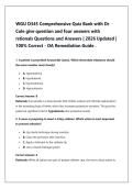 WGU D345 Comprehensive Quiz Bank with Dr &NewLine;Cole give question and four answers with &NewLine;rstionals Questions and Answers &vert; 2026 Updated &vert; &NewLine;100&percnt; Correct - OA Remediation Guide &period;