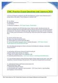 TMC Practice Exam Questions & Answers 2024 &vert; Respiratory Therapy Board Review