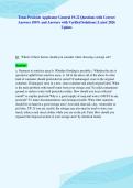 Texas Pesticide Applicator General 19-22 Questions with Correct&NewLine;Answers 100&percnt; and Answers with Verified Solutions &vert; Latest 2026&NewLine;Update