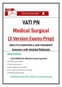 VATI PN Medical Surgical Exam  &ndash; NGN Nursing Questions&comma; VATI Medical Surgical Exam Prep &lpar;Guarantee Pass&rpar;