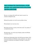 PADI DIVEMASTER PROFESSIONAL DIVING REVIEW 2026 QUESTIONS WITH SOLUTIONS