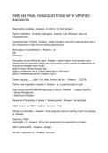 SWE 645 FINAL EXAM QUESTIONS WITH VERIFIED ANSWERS