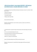 APEA Exit Exam QBank &vert; Latest Update 2026&sol;2027 &vert; 200 Questions and Verified Answers &vert; Complete Q&A Guide &vert; A&plus; Graded&NewLine;&NewLine;