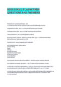 N352 EXAM 2 FLASHCARDS QUESTIONS AND ANSWERS
