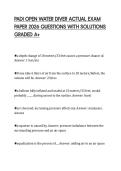 PADI OPEN WATER DIVER ACTUAL EXAM&NewLine;PAPER 2026 QUESTIONS WITH SOLUTIONS&NewLine;GRADED A&plus;