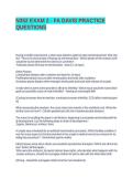 N352 EXAM 2 - FA Davis Practice Questions With Complete Solutions&NewLine;