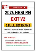 2026 HESI RN EXIT &lpar;V2&rpar; Exams &ndash; NGN Nursing Questions &vert; 2026 HESI Nursing Exit Exam Questions &lpar;Latest PDF Update&rpar;