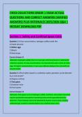CWEA COLLECTIONS GRADE 1 EXAM ACTUAL &NewLine;QUESTIONS AND CORRECT ANSWERS &lpar;VERIFIED &NewLine;ANSWERS&rpar; PLUS RATIONALES 2025&sol;2026 Q&A &vert; &NewLine;INSTANT DOWNLOAD PDF