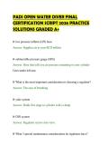PADI OPEN WATER DIVER FINAL&NewLine;CERTIFICATION SCRIPT 2026 PRACTICE&NewLine;SOLUTIONS GRADED A&plus;