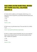 PADI OPEN WATER DIVER FINAL REVIEW&NewLine;TEST PAPER 2026 FULL SOLUTIONS&NewLine;GRADED A&plus;