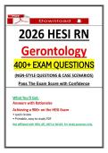 2026 HESI RN Gerontology Exams &ndash; NGN Nursing Questions&comma; 2026 HESI Exit Gerontology Exam Prep &lpar;Guarantee Pass&rpar;