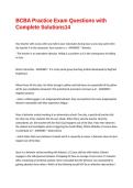 BCBA Practice Exam Questions with Complete Solutions