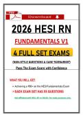 2026 HESI RN Fundamentals Exam Bundle &lpar;PDF&rpar;