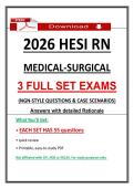 2026 HESI RN Medical-Surgical Exams &ndash; NGN Nursing Questions&comma; 2026 HESI Exit Med surg Exam Prep &lpar;Guarantee Pass&rpar;