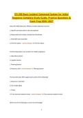 FEMA ICS-200 Basic Incident Command System for Initial Response Complete Study Guide&comma; Practice Questions & Exam Prep 2026&ndash;2027