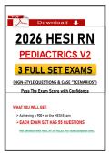 2026 HESI RN Pediatrics &lpar;V2&rpar; Exams &ndash; NGN Nursing Questions&comma; 2026 HESI Exit Pediatrics Exam Prep &lpar;Guarantee Pass&rpar;