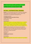 NR511 Final exam with questions and well &NewLine;verified answers actual exam&excl;&excl;&excl; 2026 