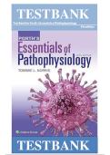 Updated&sol;Latest Porth&rsquo;s Essentials of Pathophysiology 5th Edition by Tommie L Norris 2025&ndash;2026 Comprehensive Test Bank Questions and Answers Covering All Chapters for Pathophysiology Examination Preparation Nursing Medical and Health Sciences Student Succe