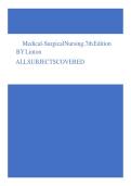 Updated&sol;Latest Medical Surgical Nursing 7th Edition by Linton 2025&ndash;2026 Comprehensive Test Bank Questions and Answers for Medical Surgical Nursing Examination Preparation Clinical Judgment Patient Care Management and NCLEX Success Study Resource