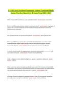 ICS-200 Basic Incident Command System &lpar;ICS&rpar; Complete Study Guide 2026 &vert; Practice Questions&comma; Exam Prep & Review Notes