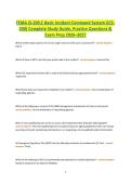 FEMA IS-200&period;C Basic Incident Command System &lpar;ICS-200&rpar; Complete Study Guide &vert; Practice Questions & Exam Prep 2026