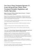 New Jersey Water Treatment Operator T1 &NewLine;Exam Advanced Prep&colon; Master Water &NewLine;Treatment Principles&comma; Regulations&comma; and Facility Operations &NewLine;