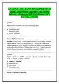 AMLS POST TEST EXAM Advanced Medical Life &NewLine;Support Comprehensive Questions with Verified &NewLine;Answers and Rationales 2025-2026 Edition &vert; 100&percnt; &NewLine;Correct &vert; A&plus; Grade