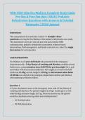 NUR 1020 vSim Eva Madison Complete Study Guide &NewLine;Pre-Sim & Post-Sim Quiz &vert; SBAR &vert; Pediatric &NewLine;Dehydration Questions with Answers & Detailed &NewLine;Rationales &vert; 2026 Updated 