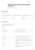 WGU C784 Applied Healthcare Statistics Objective Assessment Study Guide