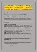 NU-650 Week 12 GU Focused SOAP Note Acute &NewLine;Simple Cystitis Case Study &vert; 2026 Update &NewLine;Questions with Answers & Detailed Rationales
