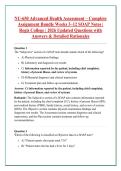 NU-650 Advanced Health Assessment &ndash; Complete &NewLine;Assignment Bundle Weeks 3&ndash;12 SOAP Notes &vert; &NewLine;Regis College &vert; 2026 Updated Questions with &NewLine;Answers & Detailed Rationales 