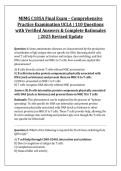 MIMG C185A Final Exam &ndash; Comprehensive &NewLine;Practice Examination UCLA &vert; 110 Questions &NewLine;with Verified Answers & Complete Rationales &NewLine;&vert; 2025 Revised Update