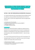 SARAH MICHELLE CRASH COURSE 2026&sol;2027 &vert; High-Yield Rapid Review Study Guide &vert; Board Certification Success &vert; Pass Guaranteed - A&plus; Graded&NewLine;&NewLine;