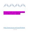 NYS Notary Public Exam&vert;Actual Questions and Verified Answers&vert; Updated 