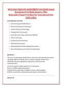 WGU D443 HEALTH ASSESSMENT OA EXAM Actual &NewLine;Questions & Verified Answers&comma; Plus &NewLine;Rationales&sol;Expert Verified For Guaranteed Pass &NewLine;2025&sol;2026 