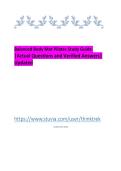 Balanced Body Mat Pilates Study Guide &NewLine;&vert;Actual Questions and Verified Answers&vert; Updated &NewLine;&NewLine;&NewLine;