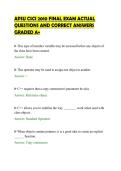 APSU CSCI 2010 FINAL EXAM ACTUAL &NewLine;QUESTIONS AND CORRECT ANSWERS &NewLine;GRADED A&plus;