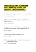 APSU CSCI 2010 FINAL EXAM REVIEW &NewLine;SHEET VERIFIED QUESTIONS AND &NewLine;ACCURATE ANSWERS GRADED A&plus;