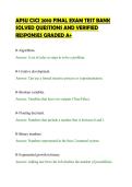 APSU CSCI 2010 FINAL EXAM TEST BANK &NewLine;SOLVED QUESTIONS AND VERIFIED &NewLine;RESPONSES GRADED A&plus; 