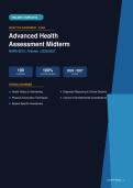 NURS-6512 Advanced Health Assessment Midterm Exam Walden Actual Exam 2026&sol;2027 &ndash; Complete Exam-Style Questions &vert; 100&percnt; Verified &ndash; Pass Guaranteed &ndash; A&plus; Graded&NewLine;&NewLine;