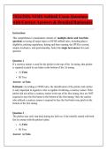 2024&sol;2026 NFHS Softball Exam Questions &NewLine;with Correct Answers & Detailed Rationales 