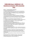 CEBS GBA Exam 1 &lpar;MODULE 1-12&rpar; Questions & Answers 100&percnt; Guarantee Pass &lpar;2026&sol;2027&rpar;