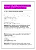 MedSurg 1 HESI Practice Questions &NewLine;Q&A with Complete Solutions