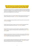 NSG 3160 Final Exam Study Guide 2026&ndash;2027 &vert; Practice Questions&comma; Comprehensive Review & Exam Prep
