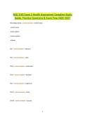 NSG 3160 Exam 2 Health Assessment Complete Study Guide&comma; Practice Questions & Exam Prep 2026&ndash;2027