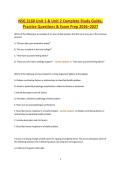 NSG 3160 Unit 1 & Unit 2 Complete Study Guide&comma; Practice Questions & Exam Prep 2026&ndash;2027&period;