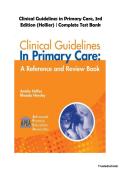Clinical Guidelines in Primary Care&comma; 3rd Edition &ndash; Amelie Hollier&comma; DNP&comma; FNP-BC&comma; FAANP &vert; Complete Test Bank &vert; Family Nurse Practitioner & Primary Care Exam Prep