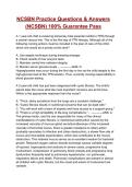 NCSBN Practice Questions & Answers &lpar;NCSBN&rpar; 100&percnt; Guarantee Pass &lpar;2026&sol;2027&rpar;